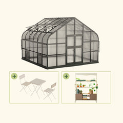 Vego Grand Pacific Greenhouse – 12.5ft Grow Light Garden + Bistro