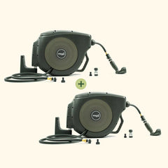 2-Pack Retractable Hose Reel Set