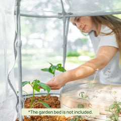 Mesh Cover System for Self-Watering Elevated Bed