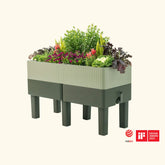EZCube Self-Watering Planter 21" x 48" Elevated - Sage Green