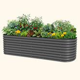26" Tall 10 In 1 Jumbo Modular Metal Raised Garden Bed Kit