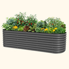 26" Tall 10 In 1 Jumbo Modular Metal Raised Garden Bed Kit