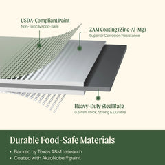 14" Tall 4 In 1 Small Modular Metal Raised Garden Bed Kit