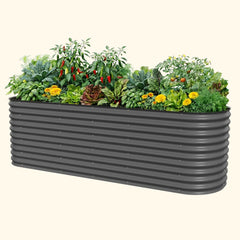 32" Extra Tall 10 In 1 Jumbo Modular Metal Raised Garden Bed Kit