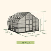 Vego Grand Pacific Greenhouse - 12.5ft Wide
