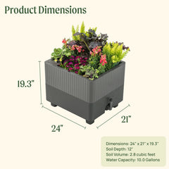 EZCube Self-Watering Planter 21" x 24"