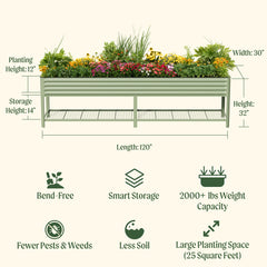 Elevated Garden Bed - Jumbo Series 2.5' x 10'