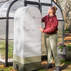 EZCube Self-Watering Planter 21" x 24" + Cage & Cover Bundle