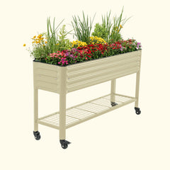 Elevated Garden Bed - Slim Series 1.5' x 5.5' Wheels Included