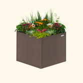 32" Extra Tall Modern 42" x 42" Metal Raised Garden Bed