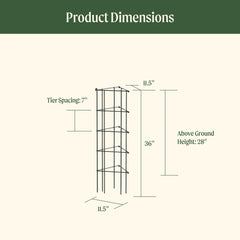 FlexGrow™ 3-Panel Tomato Cage - 11.5"