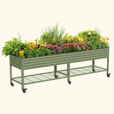 Elevated Garden Bed - Jumbo Series 2.5' x 10' Wheels Included