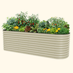 32" Extra Tall 10 In 1 Jumbo Modular Metal Raised Garden Bed Kit