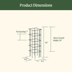 FlexGrow™ Tomato Cage - 11.5" Square