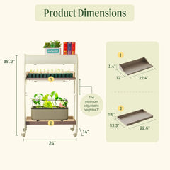 2 Tier Grow Light Garden