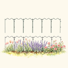 Border Plant Support Wavy - 6 Pack