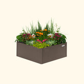 17" Tall Modern 42" x 42" Metal Raised Garden Bed