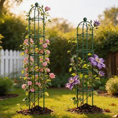 Round Obelisk Garden Trellis - 6.4 ft