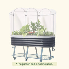 Mesh Cover System for Self-Watering Elevated Bed