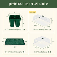 Jumbo 1020 Up Pot Cell Bundle