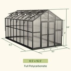 Vego Victorian Greenhouse - 8.5ft Wide