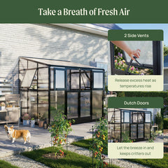 Lean-To Greenhouse - 6.5' x 8.5'