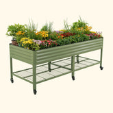Elevated Garden Bed - Jumbo Series 3' x 8' Wheels Included