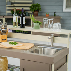 Potting Bench Bar Top Shelf