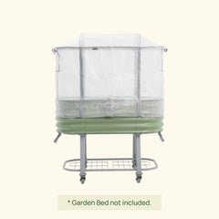 Greenhouse Frost Cover & Trellis System for Self-Watering Elevated Rolling Bed