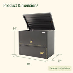 Modern Metal Compost Bin