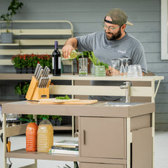 Potting Bench Bar Top Shelf