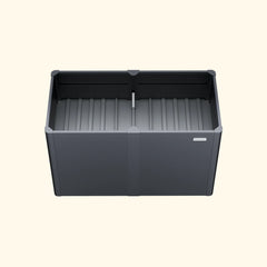 32" Extra Tall Modern 27" x 53" Metal Raised Garden Beds - With Intermediate Floor