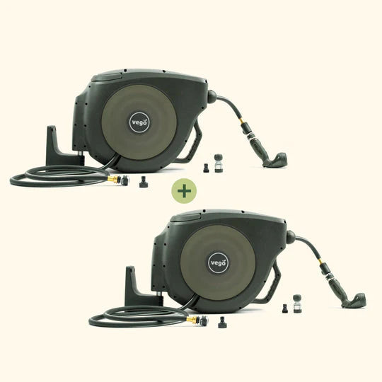 2-Pack Retractable Hose Reel Set