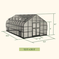 Vego Grand Pacific Greenhouse – 12.5ft Grow Light Garden + Bistro