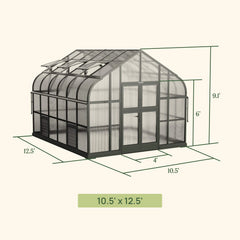 Vego Pacific Greenhouse - 10.5ft Wide