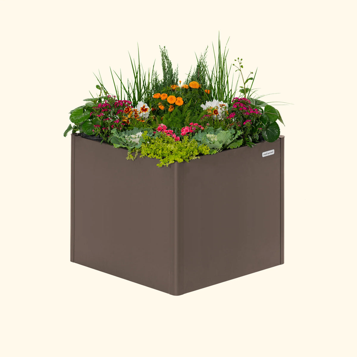 32" Extra Tall Modern 42" x 42" Metal Raised Garden Bed