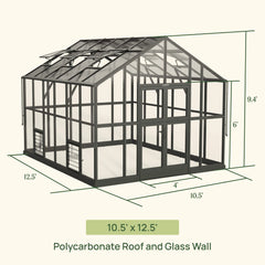 Vego Victorian Greenhouse - 10.5ft Wide