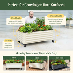 Classic Rolling Garden Bed - 1.75' x 4'