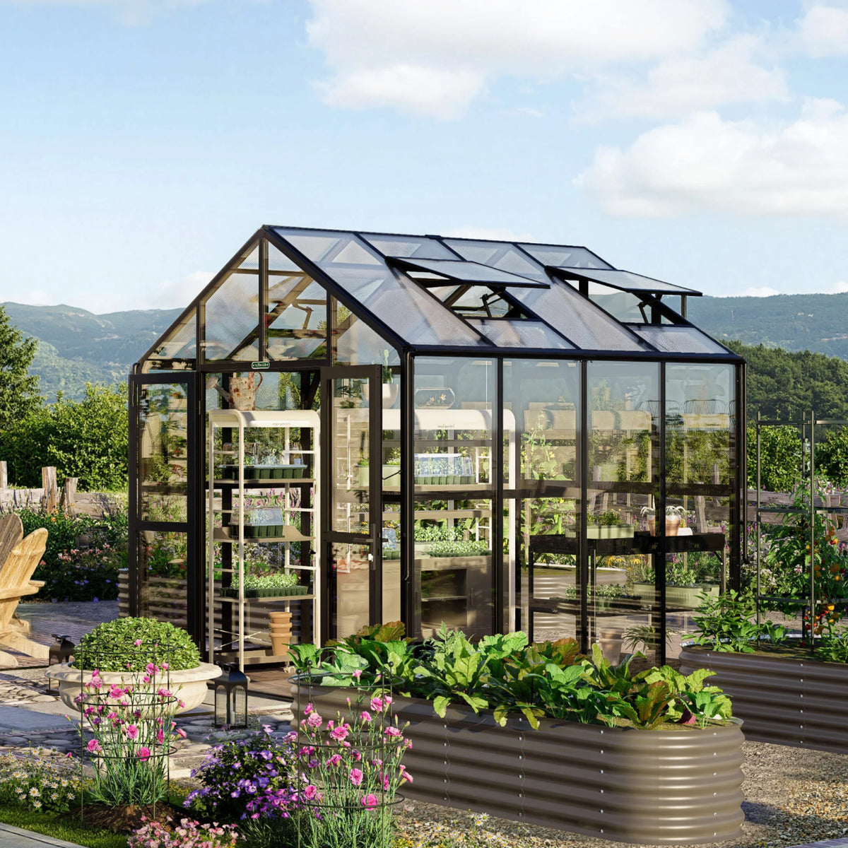 Vego Victorian Greenhouse - 8.5ft Wide
