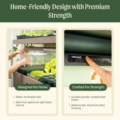 Ultimate Grow Light Garden with Storage