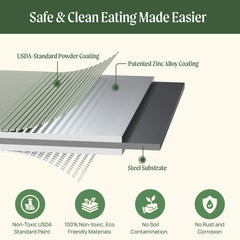 4-Pack 32" Extra Tall 9 In 1 Large Modular Metal Raised Garden Bed Kit