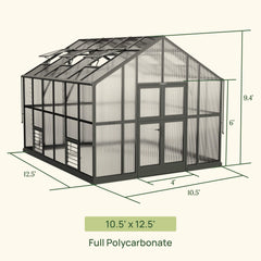 Vego Victorian Greenhouse - 10.5ft Wide