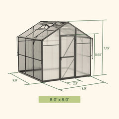 Vego Junior Victorian Greenhouse - 8.0ft Wide