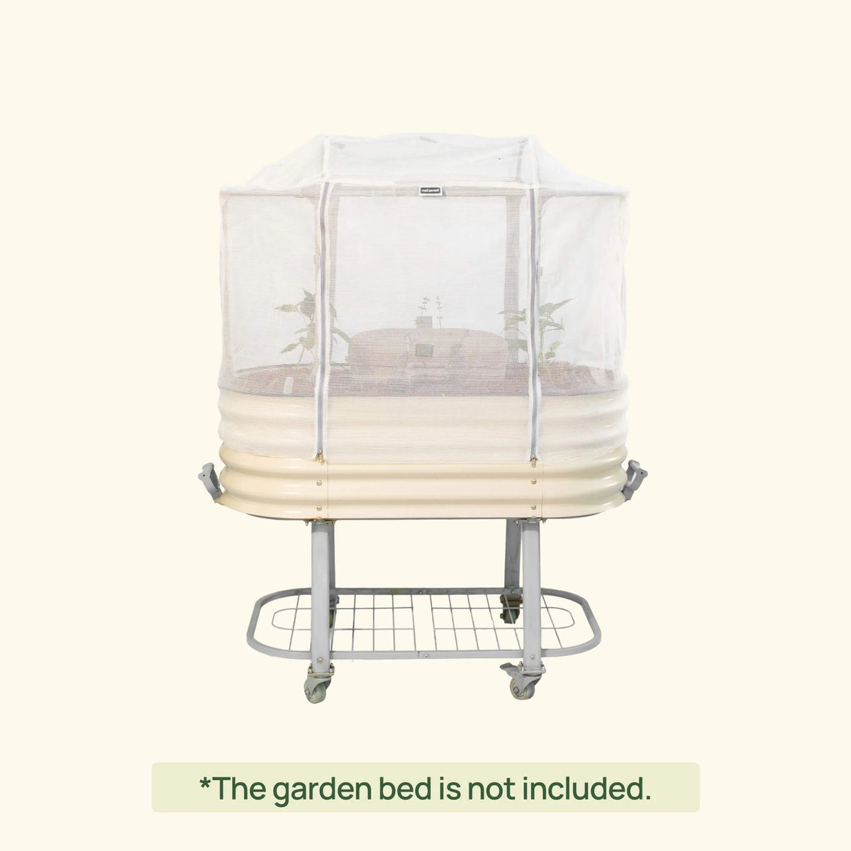 Mesh Cover System for Self-Watering Elevated Bed