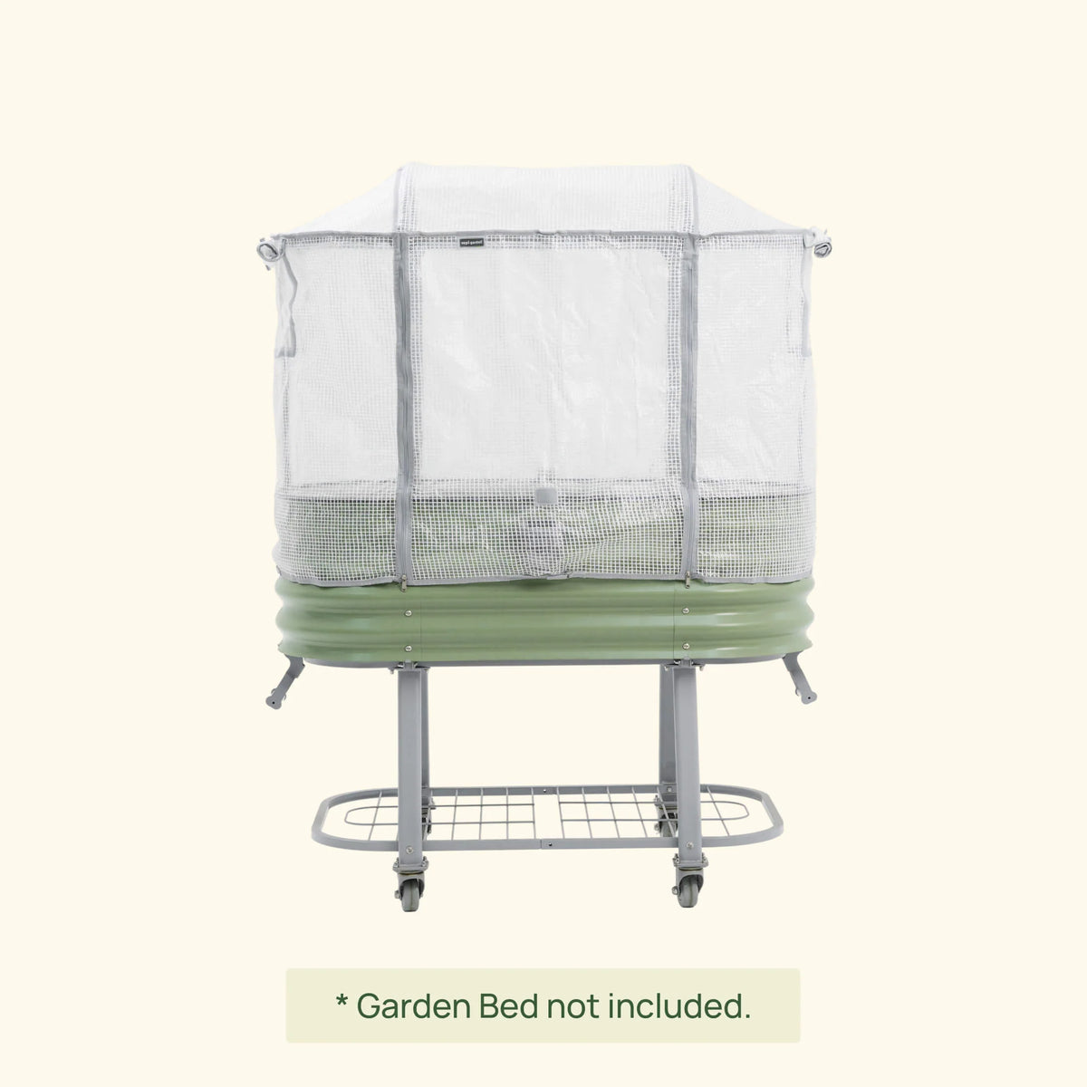 Greenhouse Frost Cover & Trellis System for Self-Watering Elevated Rolling Bed