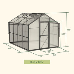 Vego Junior Victorian Greenhouse - 8.0ft Wide